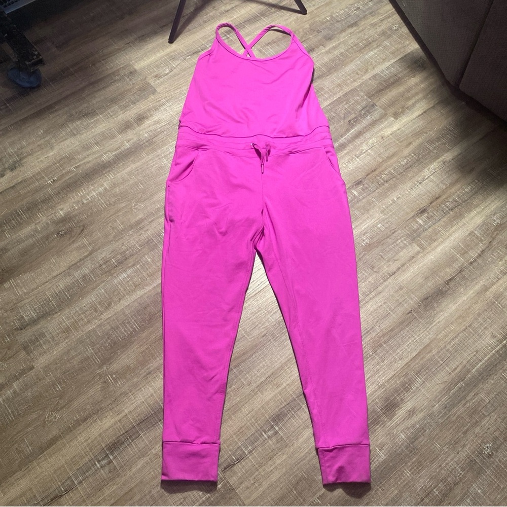 JO & JAX Jasmine Wildberry Jogger Jumpsuit Romper Dance Womens‎ Size Small